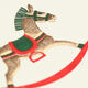 Christmas Rocking Horse Engraved Motif Flat Note Cards Image 3 of 4